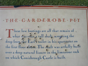 conisbrough-castle The Garderobe Pit (Toilet)