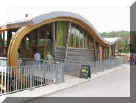 The Welcome Hall at the Earth Centre, made from recycled  and reused materials