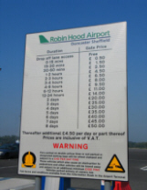 car parking at airport