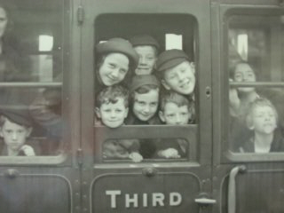 School children being evacuated during the war