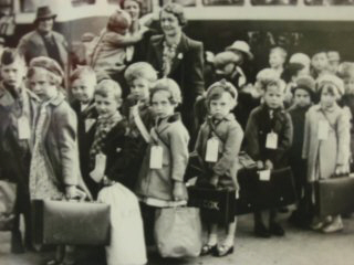 School children being evacuated during the war