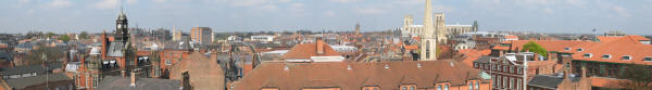 panorama of the City of York as seen from Clifford's Tower