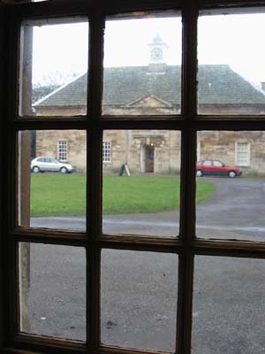 view through window shows outside