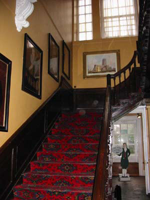 photo of staircase  red carpet photo of St George's church