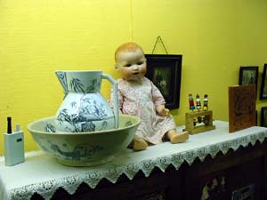 photo of doll ewer bowl toy old picture