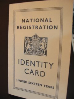 National Registration IDENTITY CARD - under 16 years