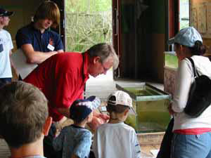 Pond dipping at Earth Centre